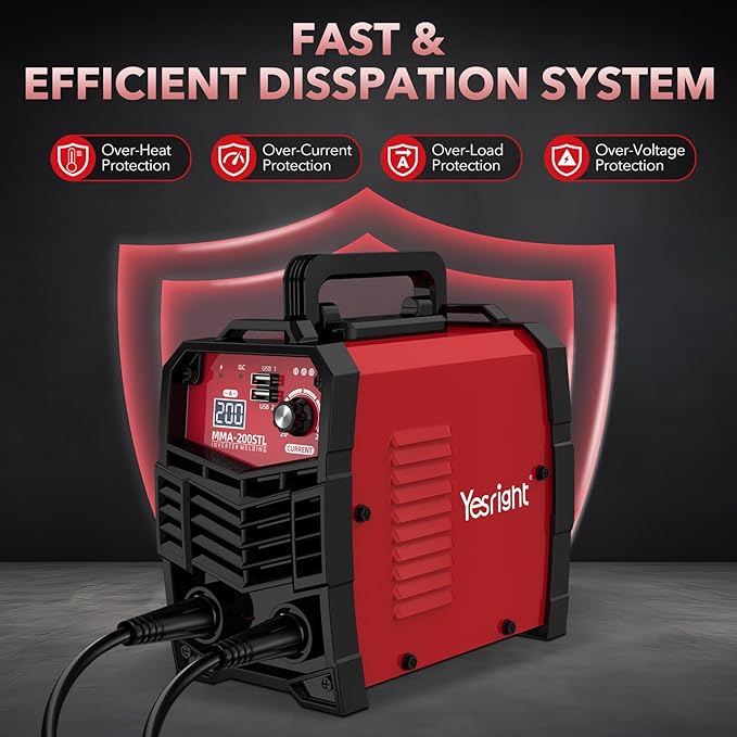 Mini Stick Welder, 200A Portable Welding Machine with 20PCS Rods & Welding Goggles, Small Welder Machine 110V with IGBT Inverter Hot Start for Professionals & DIY Enthusiasts