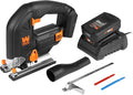 WEN Cordless Jigsaw, Variable Speed with 20V Max 2.0 Ah Lithium Ion Battery and Charger (20661)