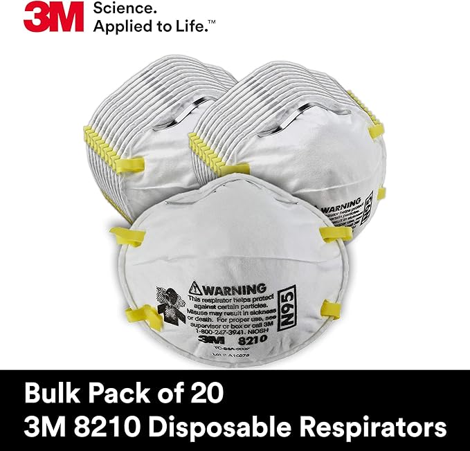3M 8210 Particulate Respirator, N95,