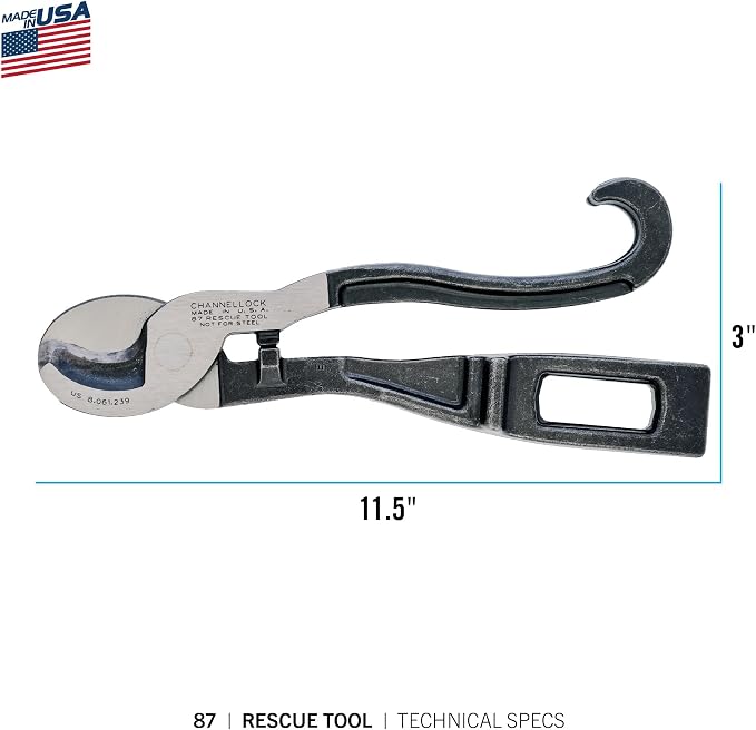 Channellock 87 Rescue Tool, Original Version, 8.88