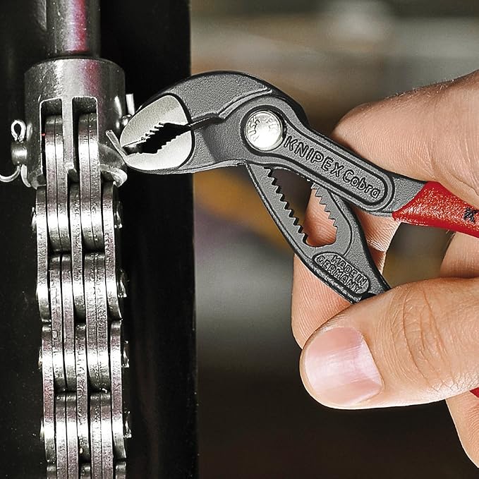 KNIPEX Tools - 2 Piece Mini Pliers Wrench Set (9K0080121US) & Tools - Cobra Water Pump Pliers (8701125), 5-Inch