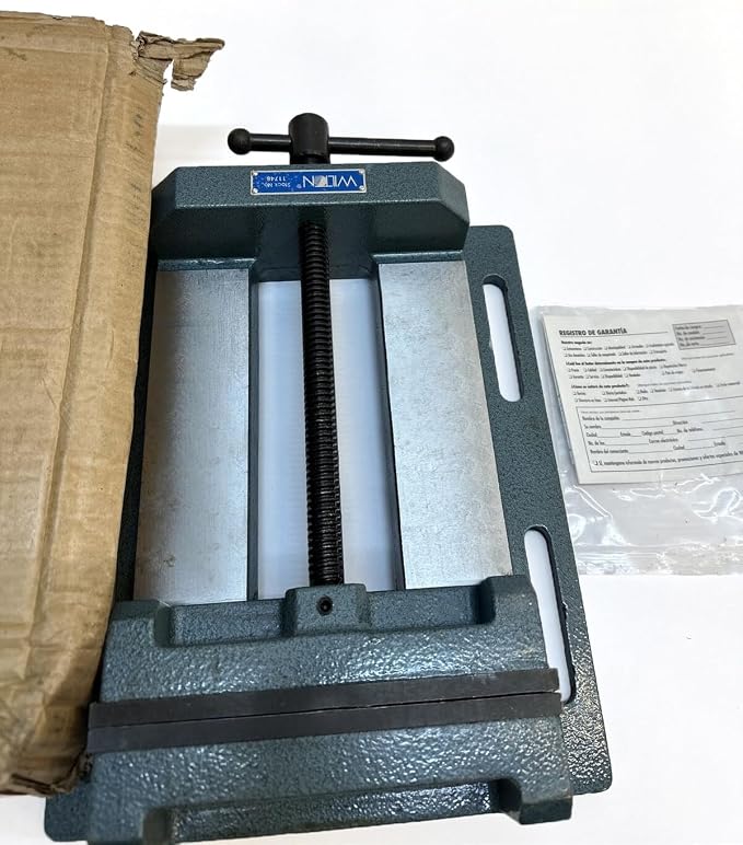 Wilton Low-Profile Drill Press Vise, 8" Jaw Width, 8" Jaw Opening, 2" Jaw Depth (Model LP8)