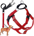 2 Hounds Design Freedom No Pull Dog Harness and Leash, 5/8" SM, Red | Promotes Easy Walking & Comfortable Control, Secure Fit, Adjustable Harness and Leash Set for Small Sized Dogs, Made in USA