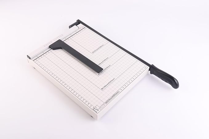 10" Guillotine Paper Cutter,Paper Cutter for Cardstock Heavy Duty 10 inch,Cut Cleanly and Quickly,10" Cut Length,10 Sheet Capacity.Paper Trimmer for Classroom,Cardstock, Art Projects,and Office Use