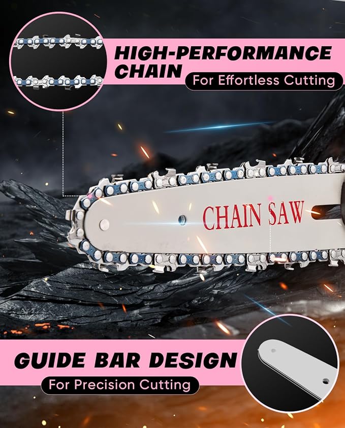 Saker Mini Chainsaw|6 Inch Chainsaws[2026 Upgraded]|Mini Cordless Electric Chain Saw|Small Handheld Portable Chain Saws Battery Powered Chain Saw for Tree Trimmer and Garden,Gifts for Men