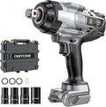 Cerycose 3/4" Cordless Impact Wrench Compatible with DeWalt 20V Battery, 1850 Ft-lbs (2500N·m) High Torque Brushless Impact Driver, 4 Sockets & Carrying Case, Heavy Duty for Trucks, Cars & Mowers