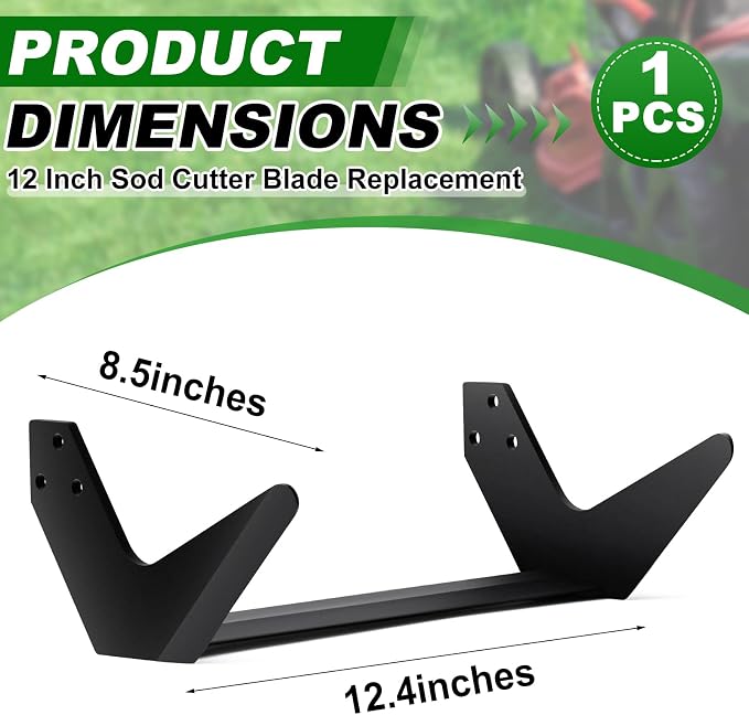 Threlaco 12 Inch Sod Cutter Blade Compatible with Ryan Sod Cutters Replacement for All 12" Machine 546182.7