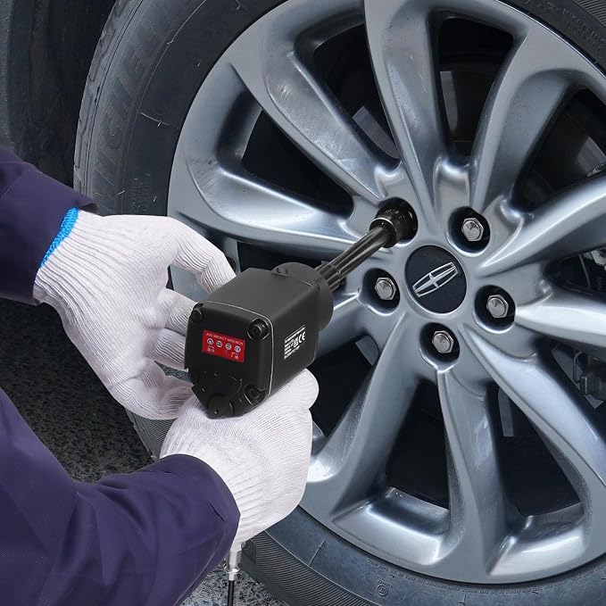 VEVOR Air Impact Wrench, 3/8-Inch Drive Air Impact Gun, Up to 690ft-lbs Nut-busting Torque, Lightweight Pneumatic Impact Wrench for Auto Repairs and Maintenance