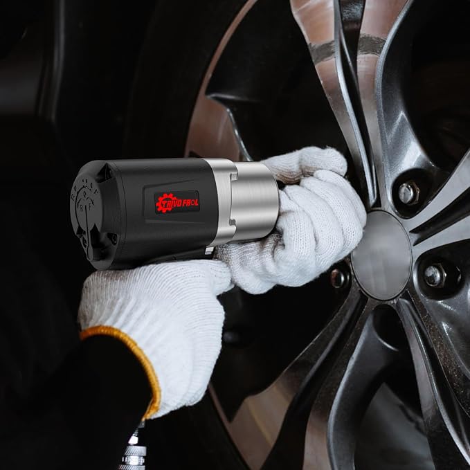 Trivd Frol Air Impact Wrench - 1/2 Inch Air Impact Gun | Max Torque 1500 Ft-lbs, 8000 RPM Speed, Weight 4.74 lb, 1/2" Impact Wrench Gun for Auto Repair, Tire Shop