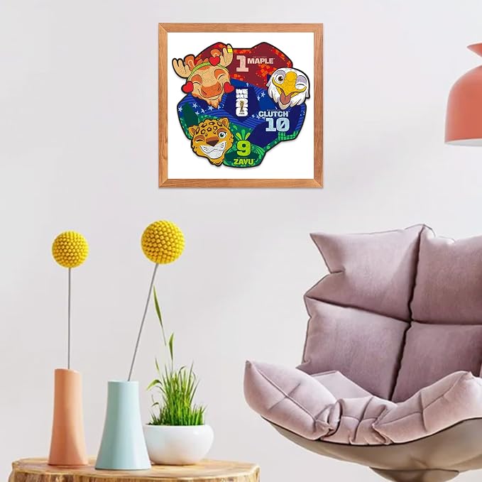 FIFA World Cup 2026 Mascot Wooden Jigsaw Puzzle, 150 Pieces Unique-Shape Collector’s Set (Clutch, Maple & Zayu) Official Merchandise – Fun for Kids & Adults, Ideal Soccer Fan Gift, 11.8 x 10.8 Inch