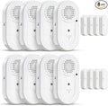 Sanjie Door Alarms When Opened,Door Window Alarm Sensors for Kids Safety/Home Security/Pool/Garage/Dementia/Toddler/Travel Security,Easy to Install,Volume Control/Loud Alert,Long Battery Life,8 Pack