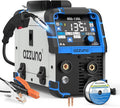 AZZUNO 135A MIG Welder 110V, 3-in-1 Welding Machine with Gasless Flux Core MIG/Lift TIG/Stick Welding, Wire Feed Welder with Synergic Control, Portable Flux Core Welder for Home DIY & Repair