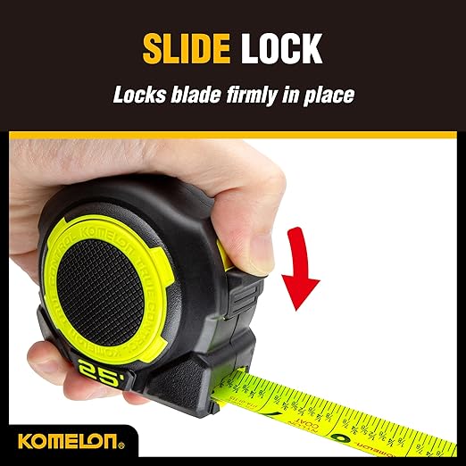 Komelon 25' Retraction Control Tape Measure