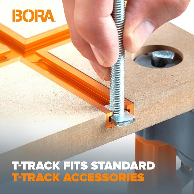 BORA Centipede T-Track Workbench - 3/4" Dog Hole MFT Work Bench Table Top