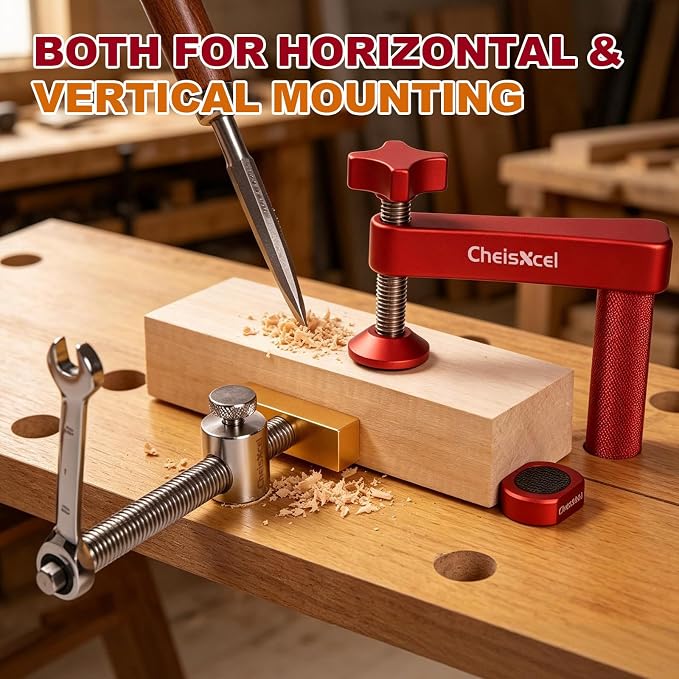 8pcs 3/4" Bench Dog Clamp Horizontal & Vertical for Woodworking