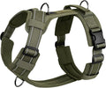 OneTigris Soft Padding No Pull Dog Vest Harness for Medium and Large Dogs | High-tensile Nylon, Adjustable, Reflective, 1 Handle, 3 D-rings, Lightweight, Tough, Easy on/off Tactical Dog Harness