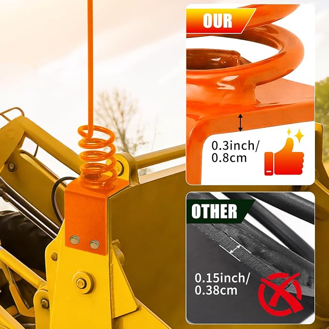 1PC Orange Hydraulic Hose Holder for Tractor 0.3" Thick Plate