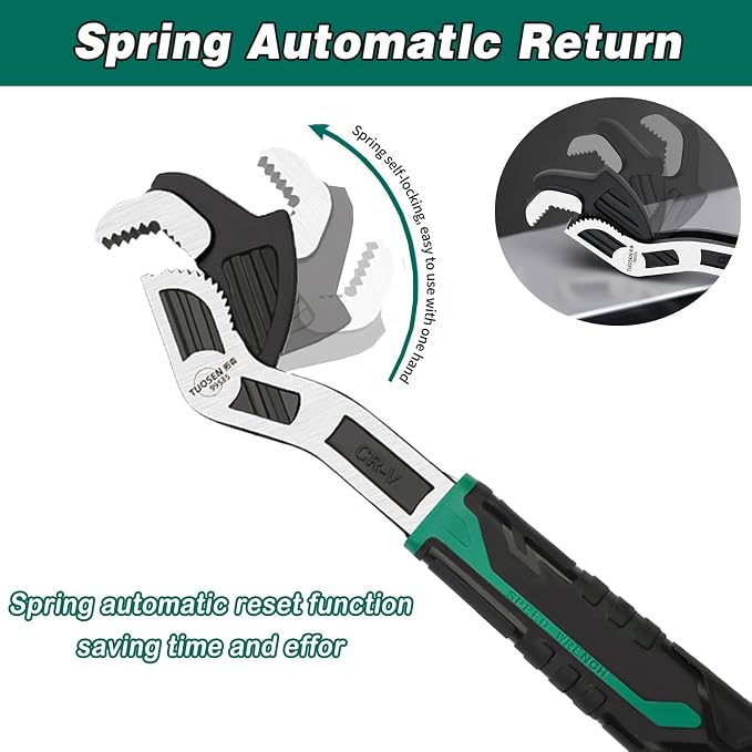 Adjustable Wrenches Multi-function Universal Magic Wrench CR-V Steel Pipe Wrench 10-Inch