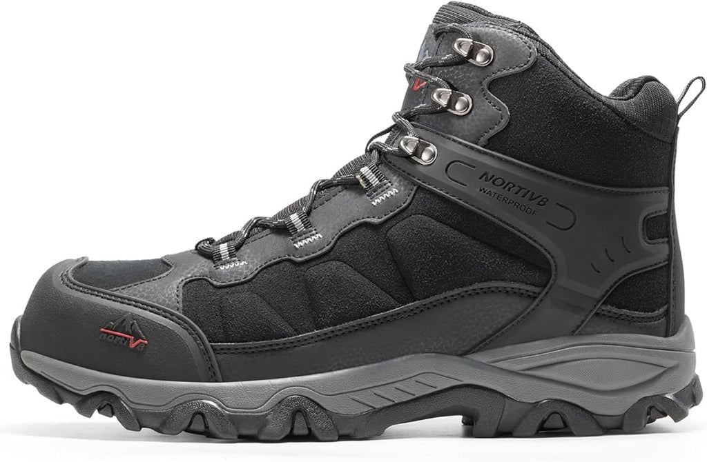 NORTIV 8 Waterproof Steel Toe Boots for Men Slip Resistant Safety Industrial Boots Paladin-Steel