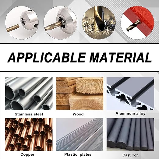 29Pcs Cobalt Drill Bit Set, 135 Degree Tip High Speed Steel with Black and Gold Finish, Stainless Steel, Plastic and Wood with Indexed Round Case 1/16"-1/2"