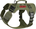 OneTigris No-Pull Easy Control Dog Harness Reflective Vest for Large Dogs | Military-grade 1000D Nylon Tactical Vest – Adjustable Dog Harness with Hook & Loop Panels for Walking, Hiking, Training