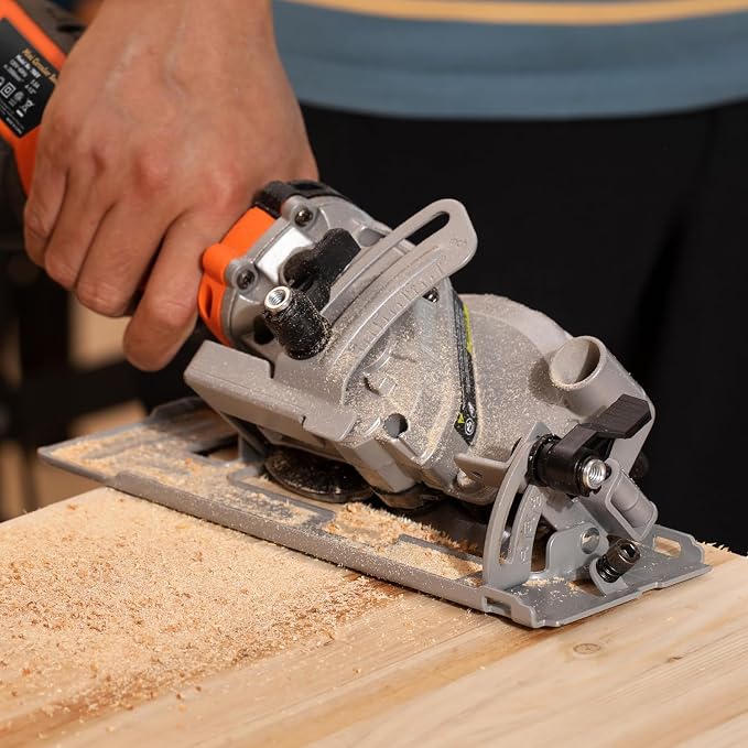 Power Mini Circular Saw,4-1/2" Saw 5.8A 3500RPM Cutting for Wood, Plastic