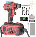 Portable Welding Machine:【2026 Upgraded】110V Handheld Welder with Balanced Design, LCD Display & 3 Modes (MMA/Hot Start/Arc Force), 200A IGBT Inverter ARC Welder Gun Fits 1/16"-1/8" Rods, Red