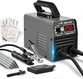 Super Mini Stick Welder Machine,110V 250A ARC Portable MMA Welding Machine for Beginners,Welding Machine with 10pcs Welding Rod Tools,IGBT Inverter Welder,Hot Start Arc Force Anti-stick (Gray)