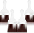 Boao 4 Packs Coil Brush Air Conditioner Condenser Refrigerator Cleaning HVAC Coil Cleaner Small Plastic Whisk Brush (Brown)