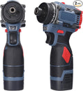 Dioche Electric Screwdriver 16.8V Multi Function Brushless Cordless Impact Screwdriver (2pcs Batteries US Plug)