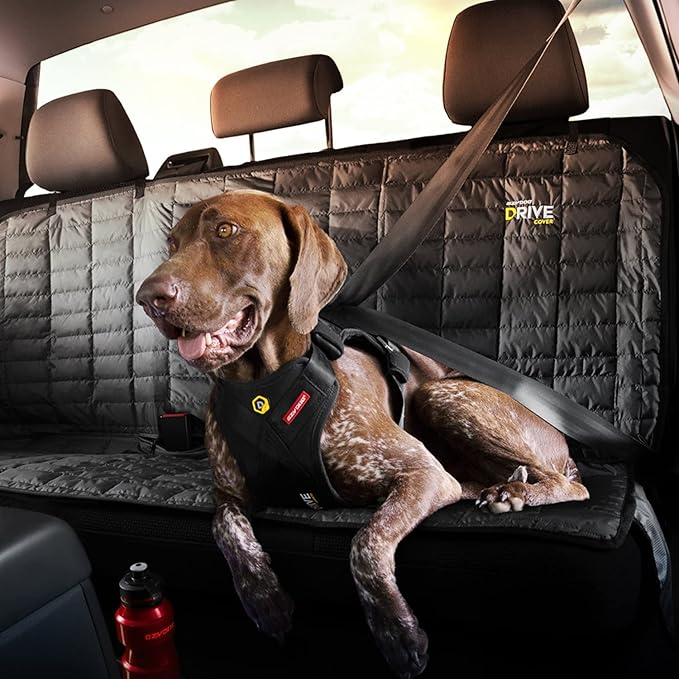 EzyDog Drive Dog Car Harness, Crash Tested and Certified - Medium | US-FMVSS 213 Certified Dog Seat Belt Harness, Adjustable, Padded Comfort Chest Plate, Dual Metal SR Buckles