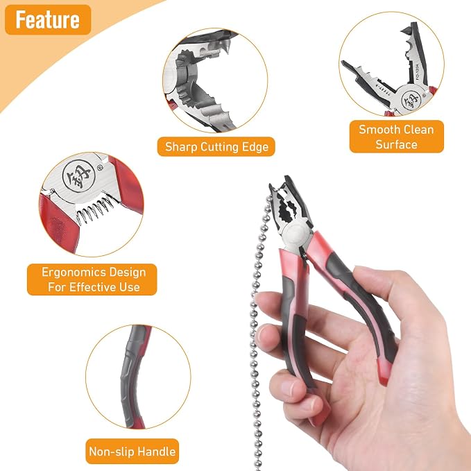 Manual Ball Chain Connector Pliers | Cutting & Joining Pliers for Curtain Roller Blind Accessories | Metal Chain Splicing Tool