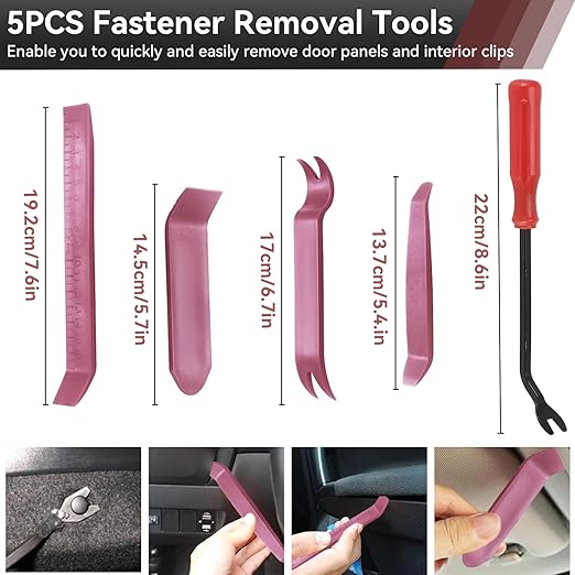 2080PCS Auto Retainer Clips Kit with Fastener Plier, Trim Removal Tools and 3-Layer Organizer Box, 33 Most Common Push Rivets for Car Bumper, Fender, Door Panel and Interior Repair