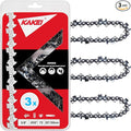 KAKEI Skiptooth 20 Inch Chainsaw Chain 3/8" Pitch .050" Gauge 72 Drive Links Fits Stihl MS311 MS391, Husqvarna 455 (Rancher), 460 (Rancher), Poulan Pro and More- 72EXJ072G (3 Chains) - Full Chisel
