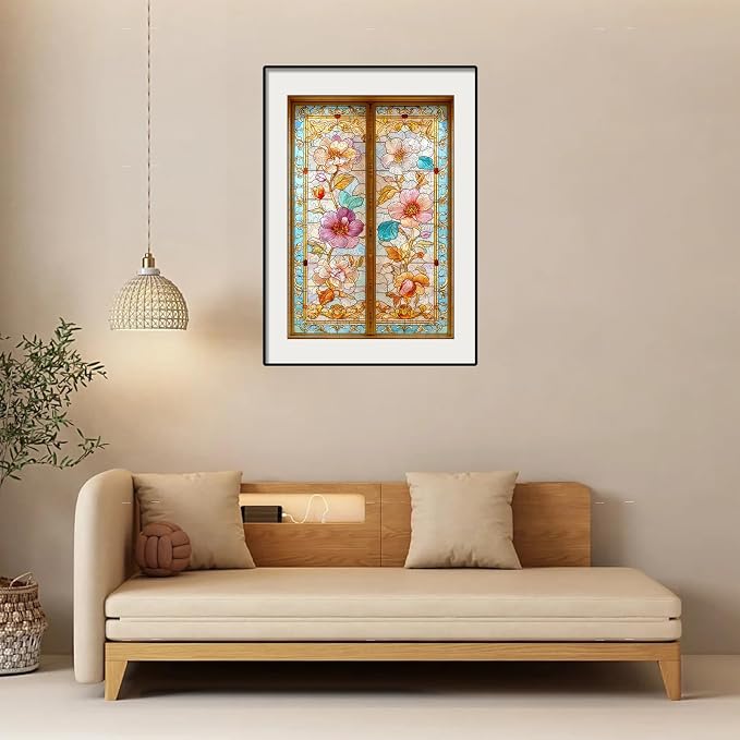 Pikoqunc Wooden Puzzles for Adults,500 Pieces 17.8x12.4 Inches,Vintage Floral Gate Laser-Cut Jigsaw with Premium Smooth Finish,Relaxing Art Puzzle and Elegant Wall Décor Gift for Friends and Family