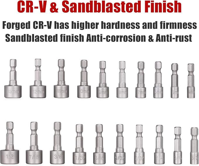 214-Piece Screwdriver Bit Set S2 Steel Drill bit set Power Bit Set with Security Bits