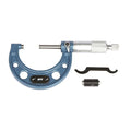 HFS(R) Outside Micrometer with 0.0001" Accuracy, Carbide Anvil and Laser-Etched Scale (1-2"x0.0001", Classic Ratchet)