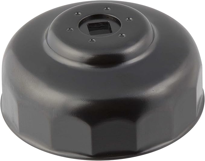Steelman Low Profile Oil Filter Cap Wrench Socket 88mm x 15 Flute, 3/8-inch Drive, for Hyundai Screw-In Filters, Heavy Duty Chrome Vanadium Steel