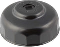 Steelman Low Profile Oil Filter Cap Wrench Socket 88mm x 15 Flute, 3/8-inch Drive, for Hyundai Screw-In Filters, Heavy Duty Chrome Vanadium Steel