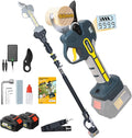 2-in-1 Pole Pruning Shears Cordless, 50mm 2" Cutting Diameter Electric Secateurs & 9.2ft Reach Telescopic Rod Compatible with Makita 18V Battery Powered Pruner Professional for Tree Trimming