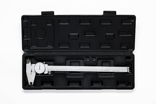 PEC Dial Caliper 0-300mm, Stainless Steel Precision Measuring Tool with Shock-Proof Dial, High Accuracy ±0.03mm