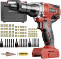 Cordless Rivet Nut Gun for Milwaukee 18V Battery, Electric Rivet Nut Tool with 1/4", 5/16", 3/8" Nut Head, Portable Battery Powered Rivetnut Tool, Auto Mode & Memory Mode, Tool Only