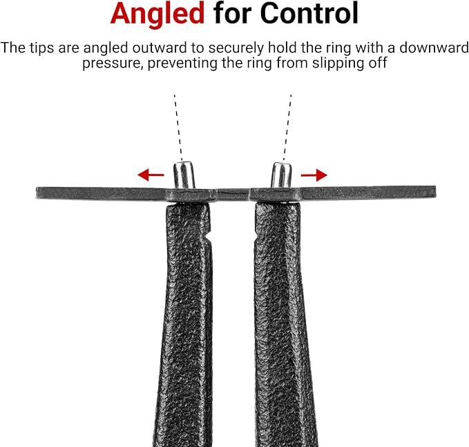 TEKTON 7 Inch External Retaining Ring Pliers Set, 2-Piece (0.070 in. Tips) | PRR90002