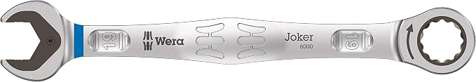 Wera - 05020015001-9631 Magnetic rail 6000 Joker 2 Ratcheting combination wrenches set, 5 pieces