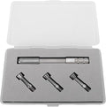Pin Vise Hand Drill, 11cm with 4 Replacement Heads, Non Slip Ergonomic Handle, for Watch Repairing and Making