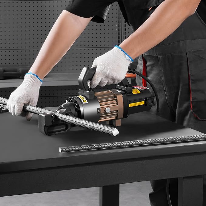 VEVOR Electric Hydraulic Rebar Cutter, 1500W Portable Rebar Cutter, Cutting up to 7/8 Inch #7 4-22mm Rebar within 2.5 Seconds, High Power Steel Rebar Cutter with Oil Can Rich Accessories,Black RC-22