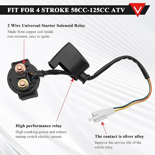 PRO BAT Full Electrics Wiring Harness Kit | for 50cc 70cc 90cc 110cc 125cc Chinese ATV Quad Bike 4 Wheeler SunL Baja Taotao JCL Coolster with CDI Coil Magneto Stator