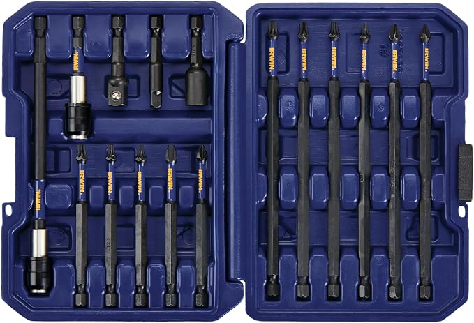 IRWIN Impact Screwdriving Bit Set, Assorted, 16 Piece (IWAF1316)