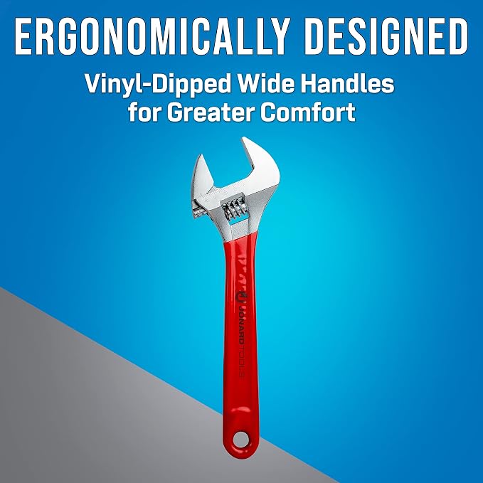 Jonard Tools AW-15 Adjustable Wrench 15" with Extra Wide Jaws