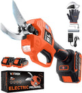 VOTREK® Electric Pruning Shears Cordless with 2 Batteries, [1.6'' Cutting Diameter] Professional Power Pruner, Garden Scissors for Tree Trimming Branch Cutter [SK5 Blades] [Brushless] [LCD Display]